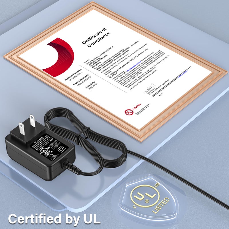PERFEIDY UL Listed Power Cord for Booster PAC ES2500 ES5000 ES2500C Charger AC DC Adapter for J900 Jump Starter Replacement Power Supply for ES6000 ESA217 - Image 4
